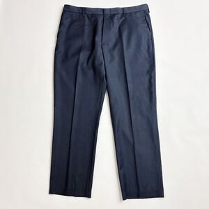 J Crew Thompson Pants Mens 38x32 Navy Blue Wool Dress Trousers Formal Office